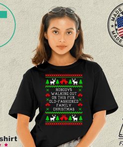 Nobody’s walking out on this fun old-fashioned family Christmas T-Shirt