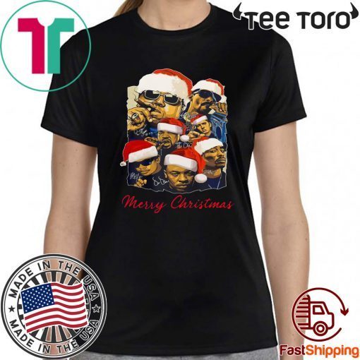 Notorious Big Snoop Dogg Ice Cube Eminem Tupac Santa Christmas Shirt - Classic Tee