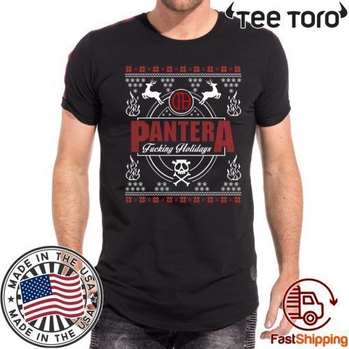 Pantera Fucking Holidays Christmas Shirt - Offcial Tee