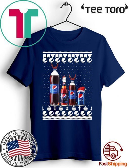 Pepsi Reindeer bottles and Can Funny Ugly Christmas Gift T-Shirt