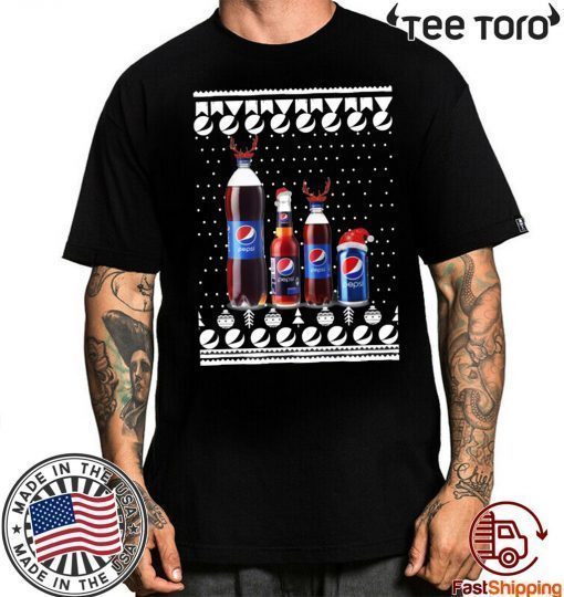 Pepsi Reindeer bottles and Can Funny Ugly Christmas Gift T-Shirt