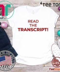 Read The Transcript Limited Edition T-Shirts