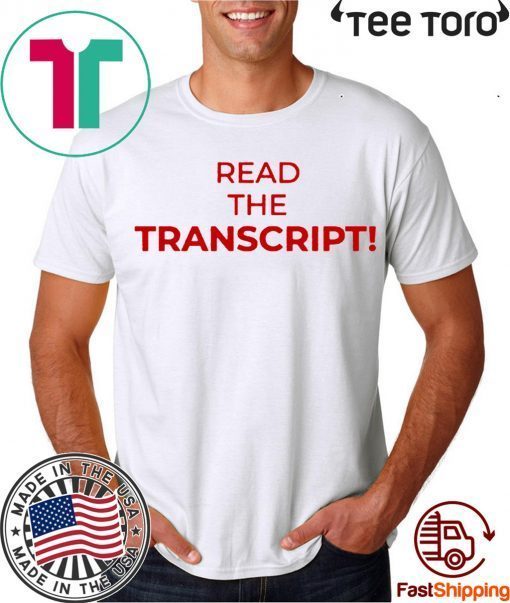 Read The Transcript Limited Edition T-Shirts