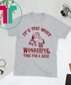 Santa Claus It’s The Most Wonderful Time For A Beer Shirt