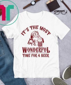 Santa Claus It’s The Most Wonderful Time For A Beer Shirt