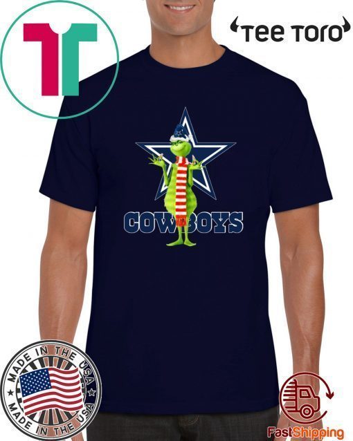 Santa Grinch Dallas Cowboys Christmas Classic T-Shirt