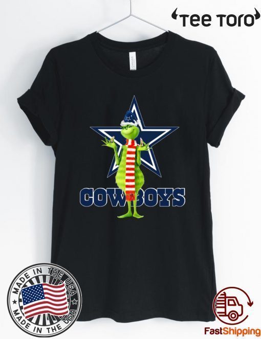 Santa Grinch Dallas Cowboys Christmas Classic T-Shirt