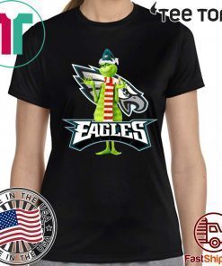 Santa Grinch Philadelphia Eagles Christmas Tee Shirt