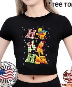 Santa Pooh Ho Ho Ho Christmas Funny T Shirt