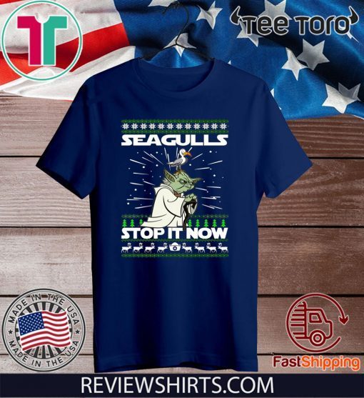 Seagulls Stop It Now Ugly Christmas Gift T-Shirt