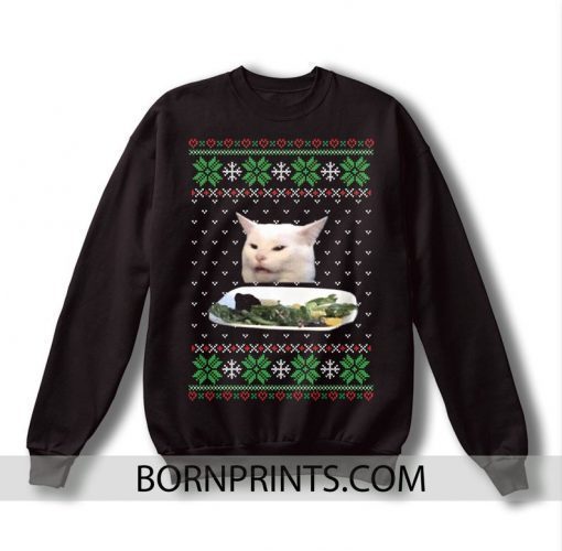 Smudge Cat Unisex Sweater Party Christmas Party Sweatshirt T-Shirt