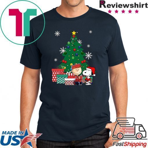 Snoopy and Charlie Brown Christmas Tree Tee Shirt