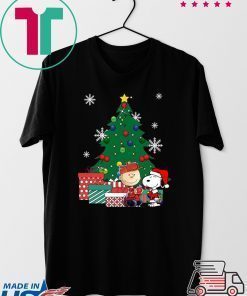 Snoopy and Charlie Brown Christmas Tree Tee Shirt