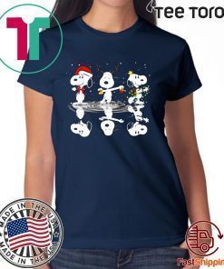 Snoopy reflection Christmas Funny T-Shirt