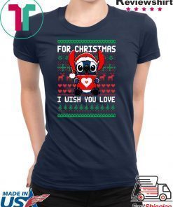 Stitch For Christmas I wish you love T-Shirt