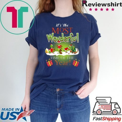 The Most Wonderful Grinch Time of The Year Christmas T-Shirt