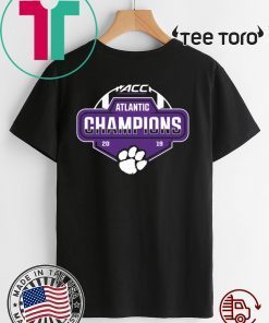 Clemson Tigers 2019 ACC Atlantic Football Division Champions Limited Edition T-Shirt