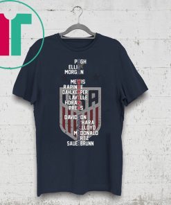 USA Women's Soccer Team Members Names Shirts World Cup Champions