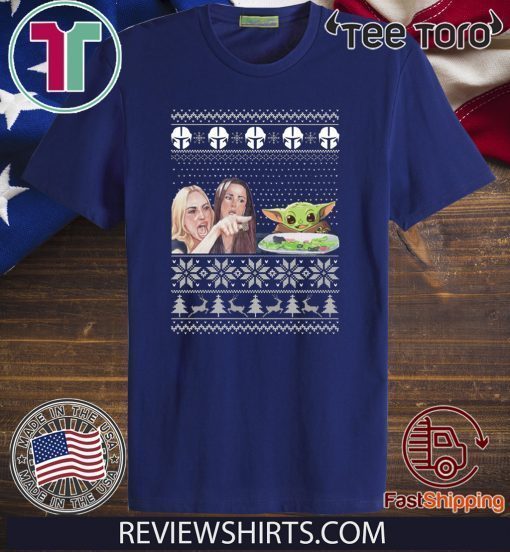 Woman Yelling At Baby Yoda Christmas 2020 T-Shirt