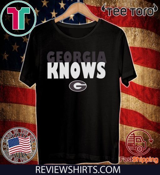 Womens Georgia Bulldogs football Knows Tee Shirt