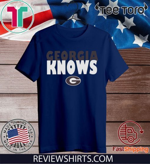 Womens Georgia Bulldogs football Knows Tee Shirt