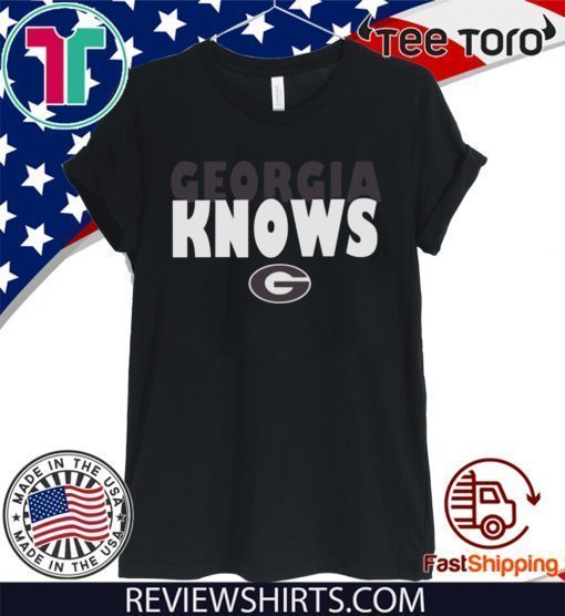 Womens Georgia Bulldogs football Knows Tee Shirt