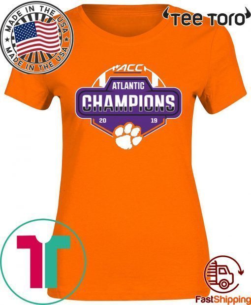 Clemson Tigers 2019 ACC Atlantic Football Division Champions T-Shirt - Classic Tee