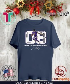 08 Lamar Jackson Thank You For The Memories Offcial T-Shirt