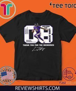 08 Lamar Jackson Thank You For The Memories Offcial T-Shirt