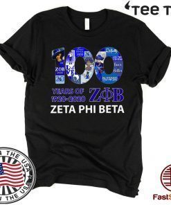 100 Years Of 1920 2020 Zeta Phi Beta Offcial T-Shirt