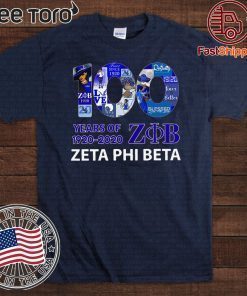 100 Years Of 1920 2020 Zeta Phi Beta Offcial T-Shirt