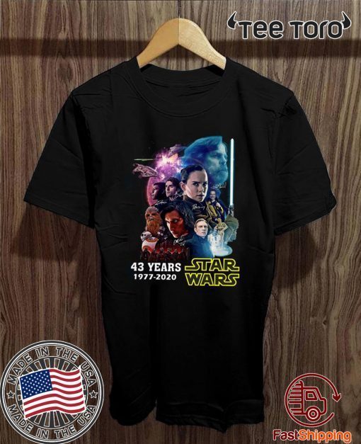 43 Years Of Star Wars 1977 2020 Shirt