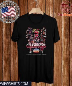 2019 New Mexico Bowl Champions Players Signatures Classic T-Shirt