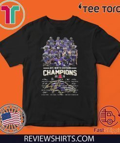 AFC North Devision Champions 2019 Signatures For T-Shirt