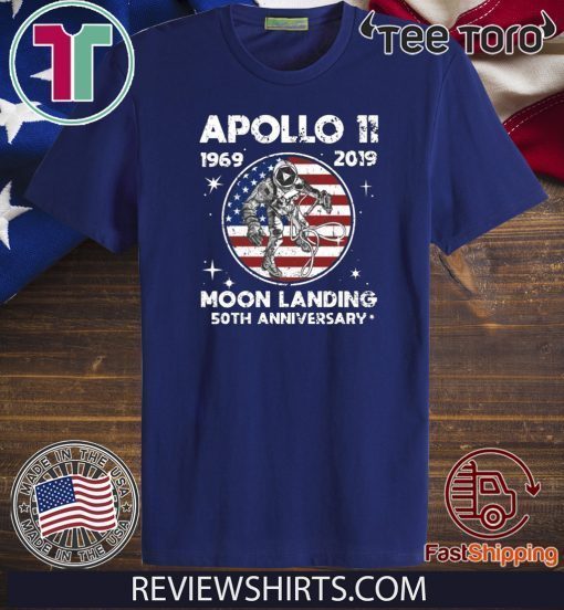 Apollo 11 Moon Landing 50th Anniversary NASA 1969-2019 T-Shirt