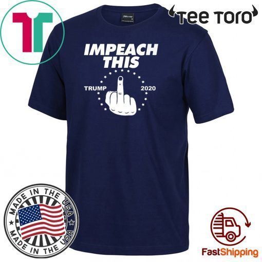 Impeach This Middle Finger funny Donald Trump Premium T-Shirt