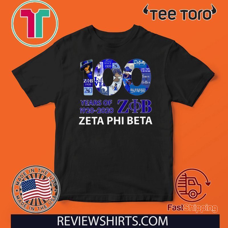 100 Years Of 1920 2020 Zeta Phi Beta TShirt