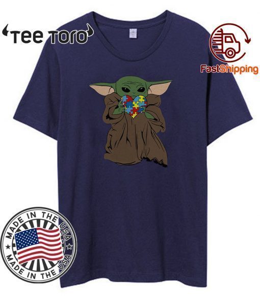 Yoda baby hugs Autism heart Tee Shirt