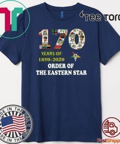 170 Years Of 1850 2020 Order Of The Eastern Star Official T-Shirt