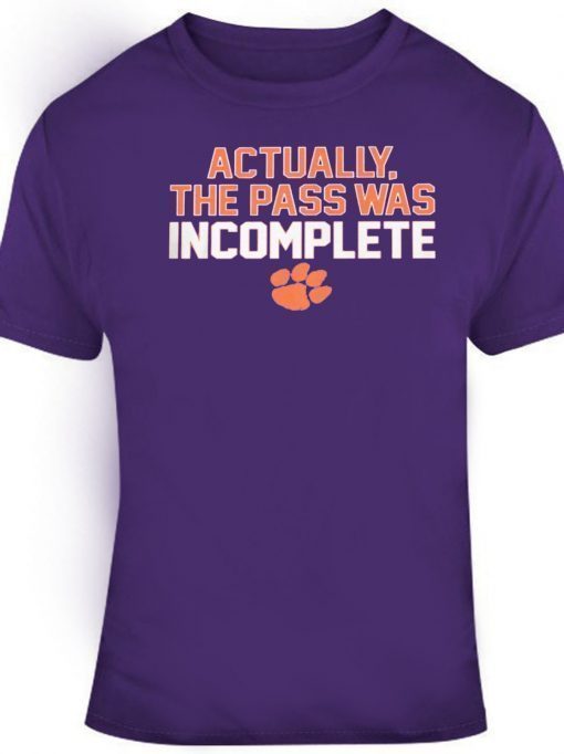 ACTUALLY THE PASS WAS INCOMPLETE UNISEX T-SHIRT