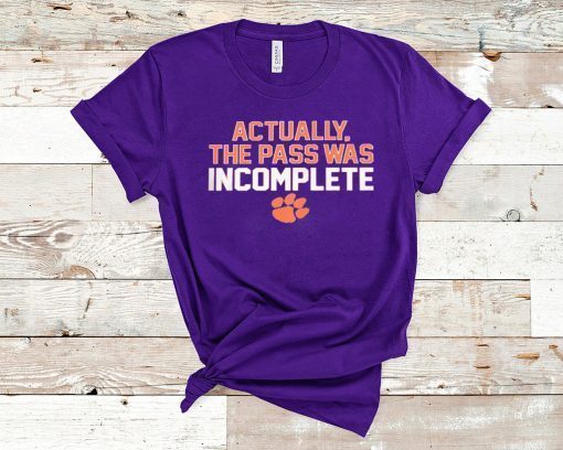 ACTUALLY THE PASS WAS INCOMPLETE UNISEX T-SHIRT