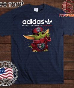 Adidas All Day I Dream About Alfa Romeo Baby Yoda Tee Shirt