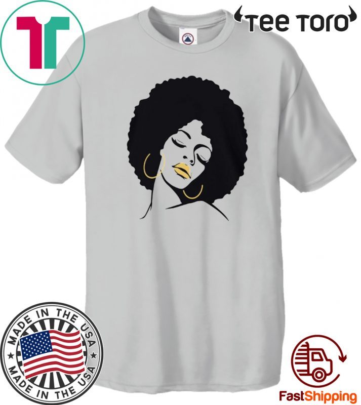 Afro Diva Black Girl Magic Lips Natural Melanin 2020 T-Shirt