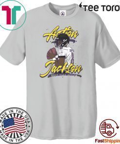 ACTION JACKSON SCRIPT LAMAR JACKSON T-SHIRT