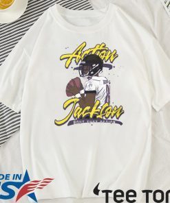 ACTION JACKSON SCRIPT LAMAR JACKSON T-SHIRT