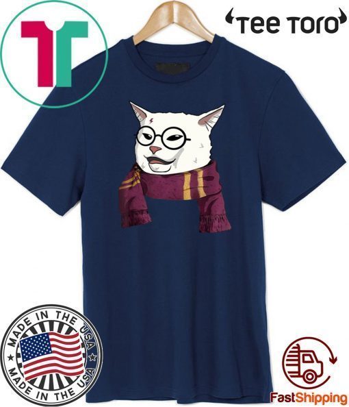 Woman Yelling Cat meme Gryffindor scarf 2020 T-Shirt