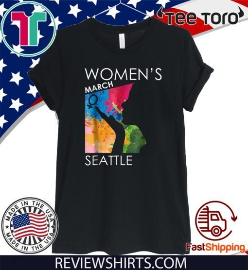 Women's Womens March Shirt SEATTLE Tee Shirt