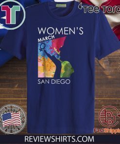 Women's Womens March Shirt SAN DIEGO Tee Shirt