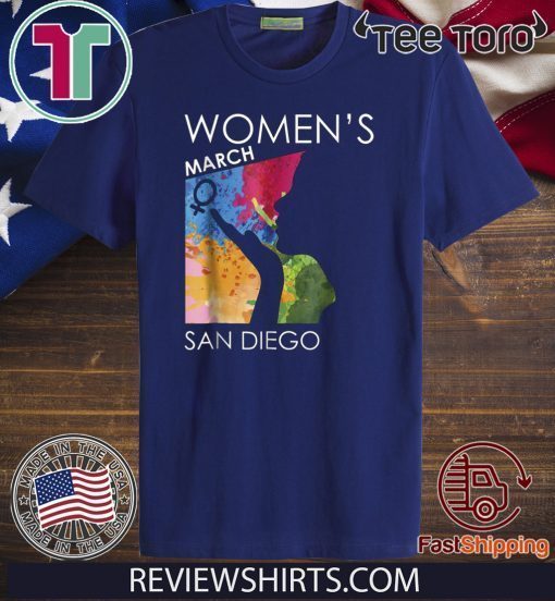 Women's Womens March Shirt SAN DIEGO Tee Shirt