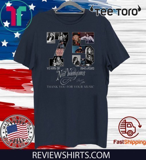 75 Years Of Neil Young’uns Thank You For The Memories Unisex T-Shirt